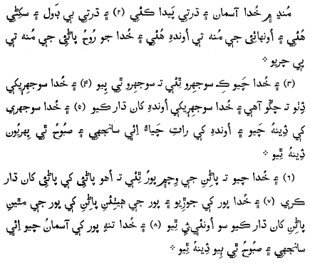 sindhi language sample museum encyclopedia